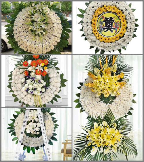 湖北荆州市江陵县资市镇寺桥社区花圈速递